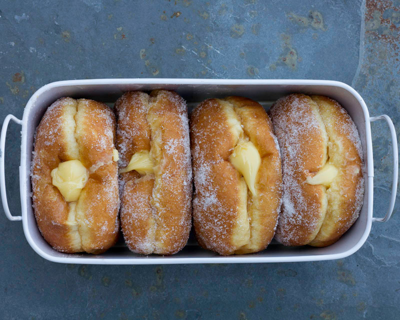vanilla doughnuts supplied throughout London